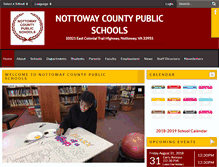 Tablet Screenshot of nottowayschools.org